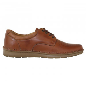Pantofi barbati Krisbut 5304-3-9-Maro casual piele naturala cu talpa joasa maro