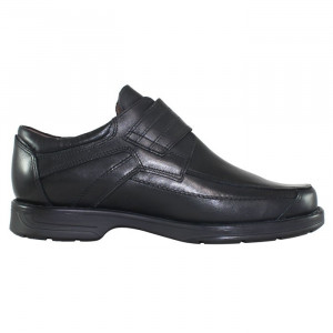 Pantofi barbati Nicolis 24049-Negru casual piele naturala cu talpa joasa negru