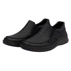 Pantofi barbati Rieker 05292-00-Negru casual piele naturala cu talpa joasa negru