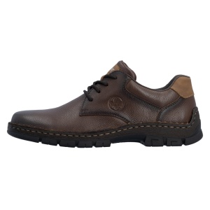 Pantofi barbati, Rieker, 12213-25-Maro, casual, piele naturala, cu talpa groasa, maro