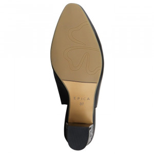 Pantofi dama Epica JIXK675-MX850-B004T-01-L-Negru elegant piele naturala cu toc negru