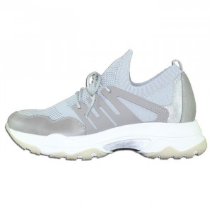 Pantofi dama Marco Tozzi 2-23782-22-250-Gri sport textil cu platforma gri