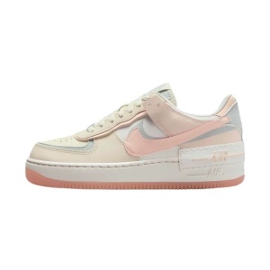 Pantofi dama, Nike, W Air Force 1 Shadow, DZ1847-105-Bej, sport, piele naturala, cu talpa groasa, bej