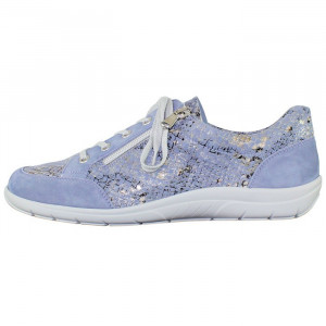Pantofi dama, Semler, 36-298-4-Albastru, casual, piele naturala, cu talpa joasa, albastru