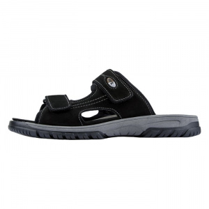 Papuci barbati, Waldlaufer, 372501-191-001-Harald-Negru, casual, piele naturala, cu talpa groasa, negru