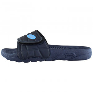 Papuci, Scholl, Nautilus-F24354-1040-Albastru-Inchis, de plaja, PVC, ortopedici, cu talpa joasa, albastru inchis