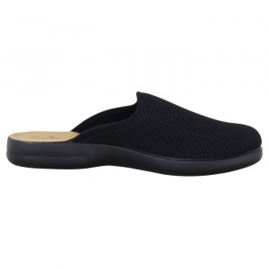 Saboti barbati Fly Flot P7-118-FB-Negru de casa textil ortopedici cu talpa joasa negru