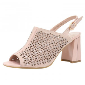 Sandale dama Epica JICL031-MX853-Y091BT-M2-I-Roz elegant piele intoarsa cu toc roz