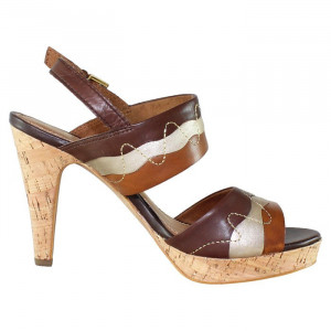 Sandale dama Marco Tozzi 2-28372-22-Maro casual piele naturala cu toc maro