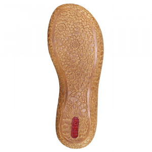 Sandale dama Rieker V69T7-25-Maro casual piele ecologica cu talpa joasa maro