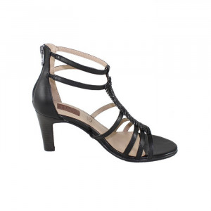 Sandale dama s.Oliver 5-28307-24-Negru elegant piele naturala cu toc negru