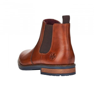Cizme barbati Rieker 34653-22-Maro casual piele naturala scurte cu toc maro