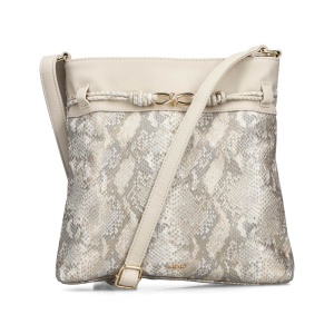 Geanta dama, Rieker, H1032-90-Bej, de umar, crossbody, piele ecologica, casual, imprimeu sarpe, bej