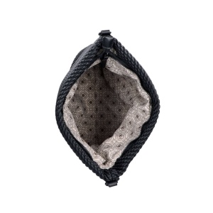 Geanta dama Rieker H1331-00-Negru de umar de mana piele ecologica casual cu accesorii metalice negru