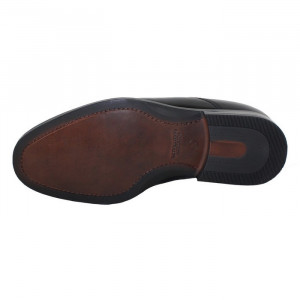 Ghete barbati Conhpol C00C-6667-Z009-00V00-Negru elegant piele naturala cu toc negru