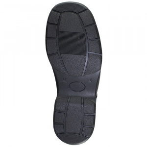 Ghete barbati Nicolis 44049-Negru casual piele naturala imblanite cu toc negru