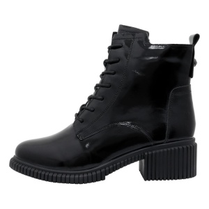 Ghete dama, Pass Collection, J8B21602-01-L-Negru, casual, piele naturala, cu toc, negru
