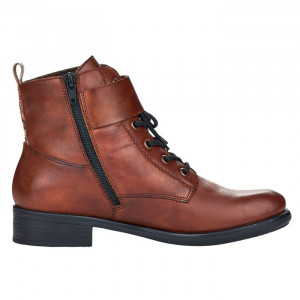 Ghete dama Rieker 77824-25-Maro casual piele naturala cu toc maro