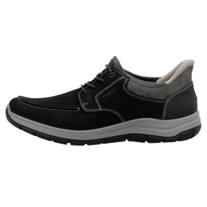 Pantofi barbati, Rieker, 03656-00-Negru, casual, piele naturala, cu talpa joasa, negru