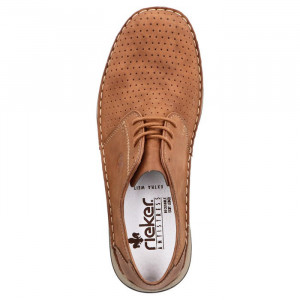 Pantofi barbati Rieker 05226-24-Maro casual piele naturala perforati cu talpa joasa maro