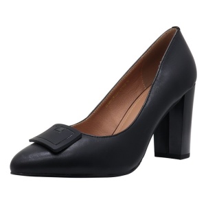 Pantofi dama Epica C03L129-UR1864-ZY35A-01-N-Negru elegant piele naturala cu toc negru