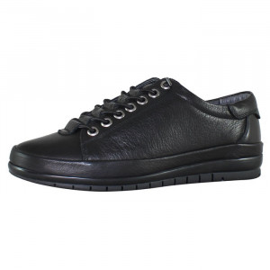 Pantofi dama Nicolis 115740-Negru casual piele naturala cu talpa joasa negru