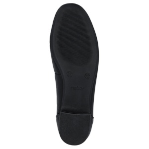 Pantofi dama Rieker 43452-00-Negru casual piele naturala cu toc negru
