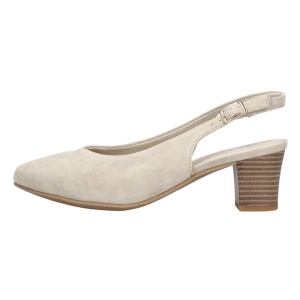 Pantofi dama, Rieker, 44651-60-Bej, casual, piele intoarsa, cu toc, bej