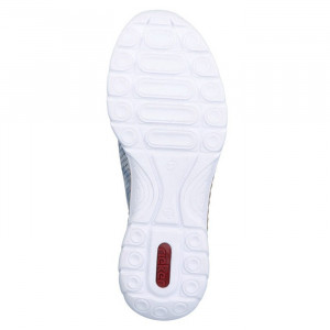 Pantofi dama Rieker N4255-12-Albastru casual piele ecologica cu talpa joasa albastru