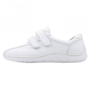 Pantofi dama Waldlaufer 399304-171-150-Hassi-Alb casual piele naturala cu talpa joasa alb
