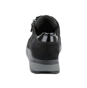Pantofi dama Waldlaufer H64007-307-001-Hiroko-Negru sport piele naturala ortopedici cu talpa joasa negru