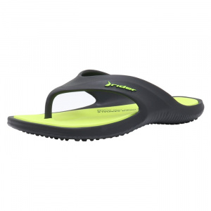 Papuci barbati Rider 83327-AE900-Negru de plaja sintetic cu talpa joasa negru