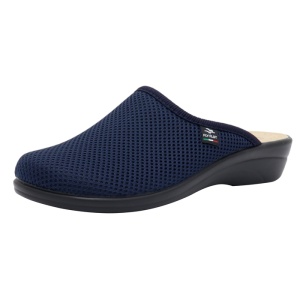 Saboti dama Fly Flot T4-368-FE-2001-Albastru de casa textil ortopedici cu talpa joasa albastru