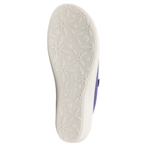 Saboti dama Fly Flot T4-368-FE-6019-Mov de casa textil ortopedici cu talpa joasa mov