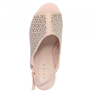 Sandale dama Epica JICL031-MX853-Y091BT-M2-I-Roz elegant piele intoarsa cu toc roz