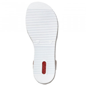 Sandale dama Rieker V3657-81-Maro casual piele ecologica cu talpa joasa maro