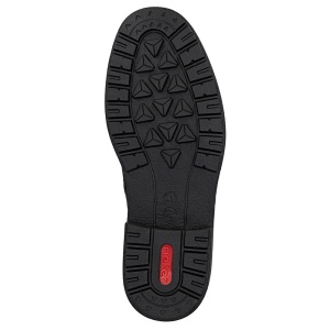 Cizme barbati Rieker 33180-28-Maro casual piele intoarsa scurte imblanite cu toc maro