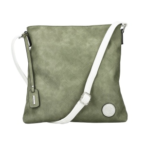 Geanta dama, Rieker, H1033-55-Verde, de umar, piele ecologica, casual, cu accesorii metalice, verde
