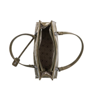 Geanta dama Rieker H1336-54-Verde de mana piele ecologica casual cu accesorii metalice verde