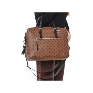 Geanta dama Rieker H1361-22-Maro crossbody de umar piele ecologica casual cu accesorii metalice maro
