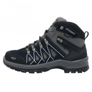 Ghete barbati Grisport 820636-14501S1G-Albastru-Inchis sport piele naturala impermeabil cu talpa groasa albastru inchis