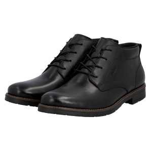 Ghete barbati Rieker 14616-00-Negru casual piele naturala imblanite cu toc negru