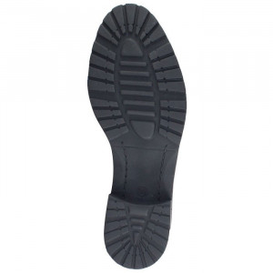 Ghete dama Elvis 432-4-Negru casual piele naturala cu toc negru