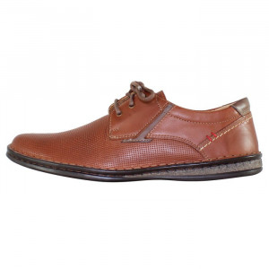 Pantofi barbati, Krisbut, 4890P-3-9-Maro, casual, piele naturala, cu talpa joasa, maro