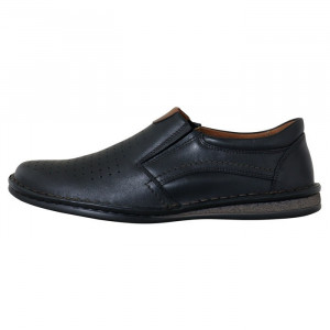 Pantofi barbati, Krisbut, 4978A-5-9-Negru, casual, piele naturala, cu talpa joasa, negru