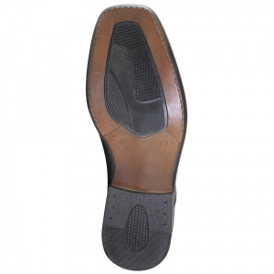 Pantofi barbati Nevalis 445-BE-Negru elegant piele naturala cu toc negru