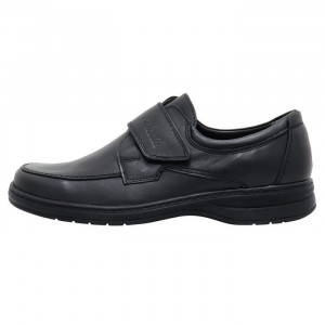Pantofi barbati, Nicolis, 96373-Negru, casual, piele naturala, cu talpa joasa, negru