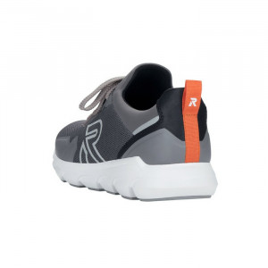 Pantofi barbati Rieker 07802-45-Gri sport textil cu talpa groasa gri