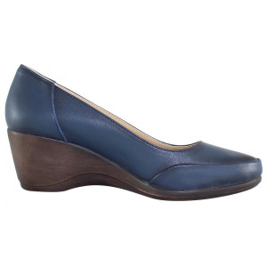 Pantofi dama Dogati 5055-V-Albastru casual piele naturala cu platforma albastru