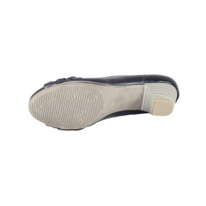 Pantofi dama Marco Tozzi 2-22312-24-Albastru-Inchis casual piele naturala cu toc albastru inchis